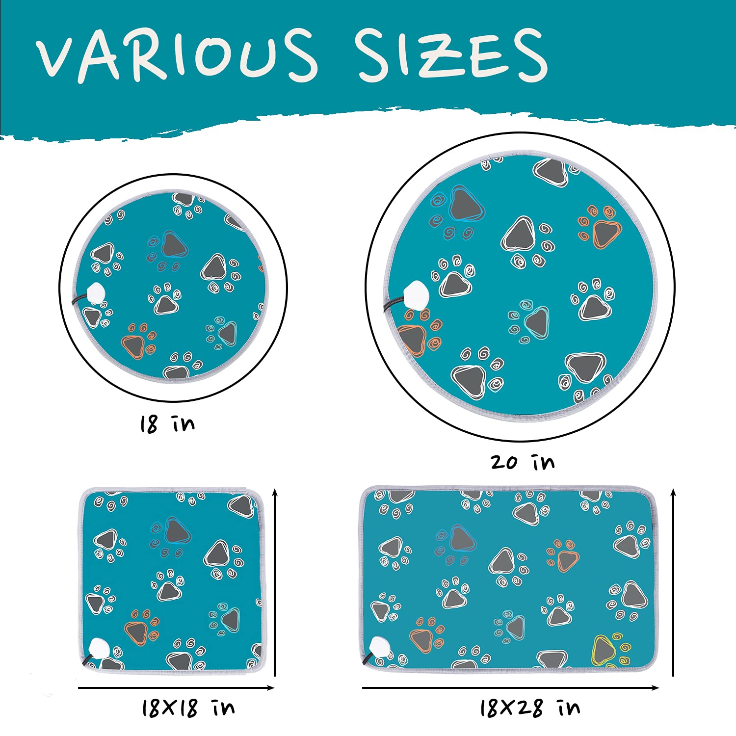Furrybaby pad uses a chew-resistant steel cord to prevent bites.