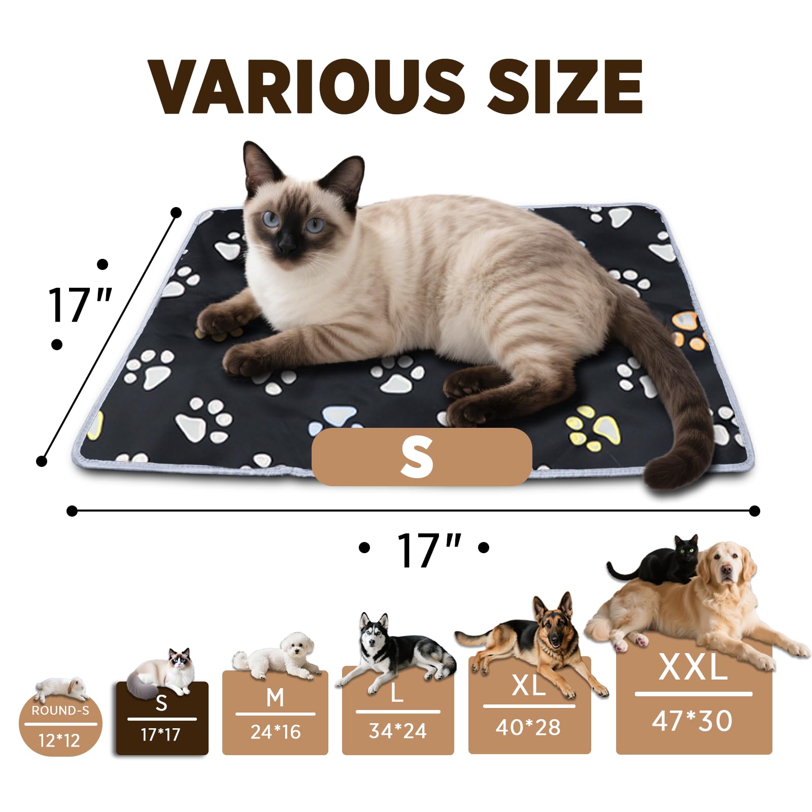 FurryBaby pad with dim control demonstrates adjustable warmth for pets.