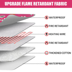 furrybaby heating pad extended wire showcases 6.5ft reach for nearby companionship