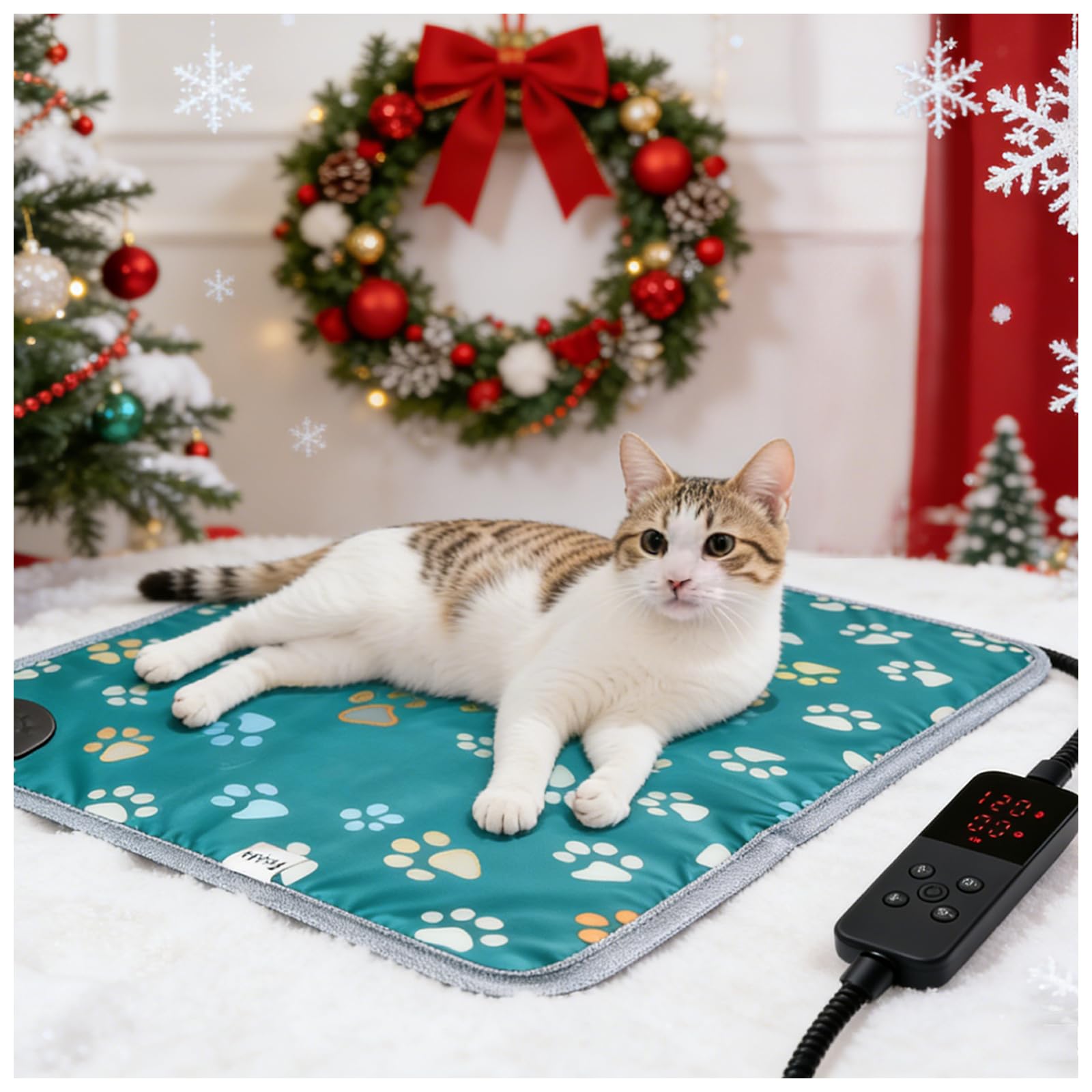 Furrybaby heating pad features a built-in overheat sensor for safety.