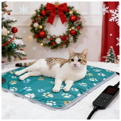 Furrybaby heating pad features a built-in overheat sensor for safety.