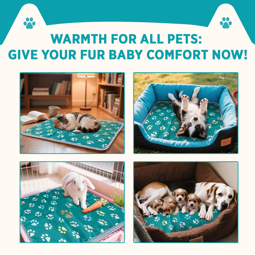 Furrybaby heating pad waterproof surface resists spills during use.