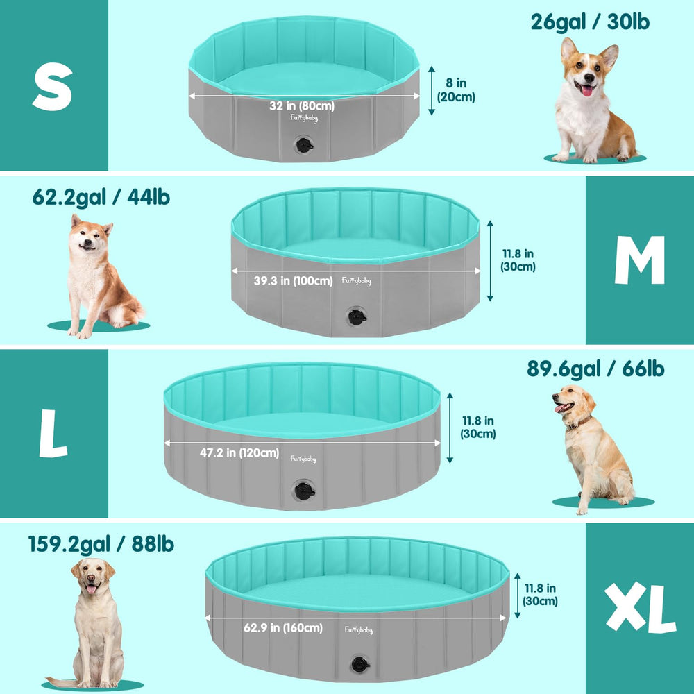 Furrybaby pool drain hole enables quick release and easy cleaning after use.
