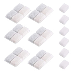 Furrybaby Square 2L white fountain carbon filters improve water taste and reduce odors.