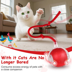 FurryJoy Interactive Smart Ball Toy LED trails attract attention for indoor exercise