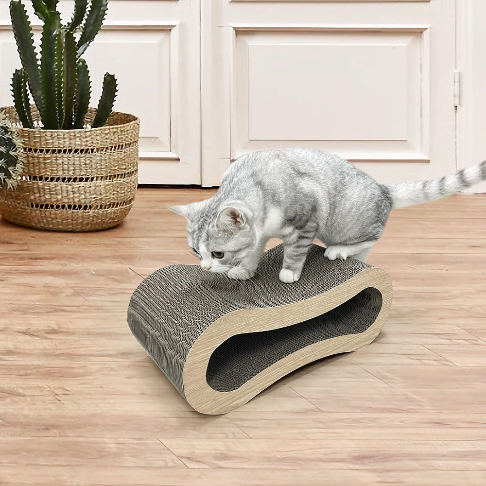 Furrytale durable scratch pad closeup highlights robust wear resistance for active cats.