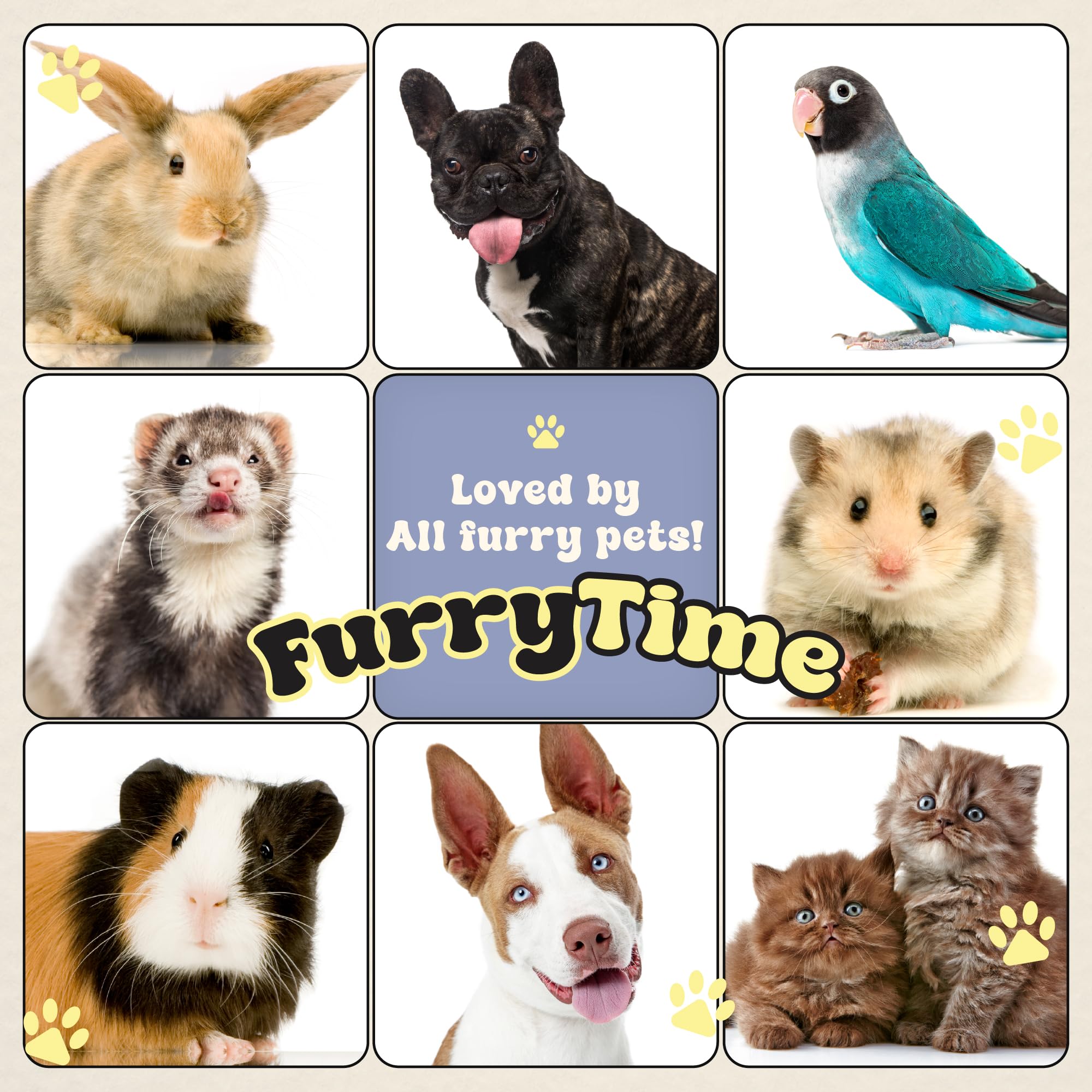 FURRYTIME extra thick gloves providing comfortable grip during grooming