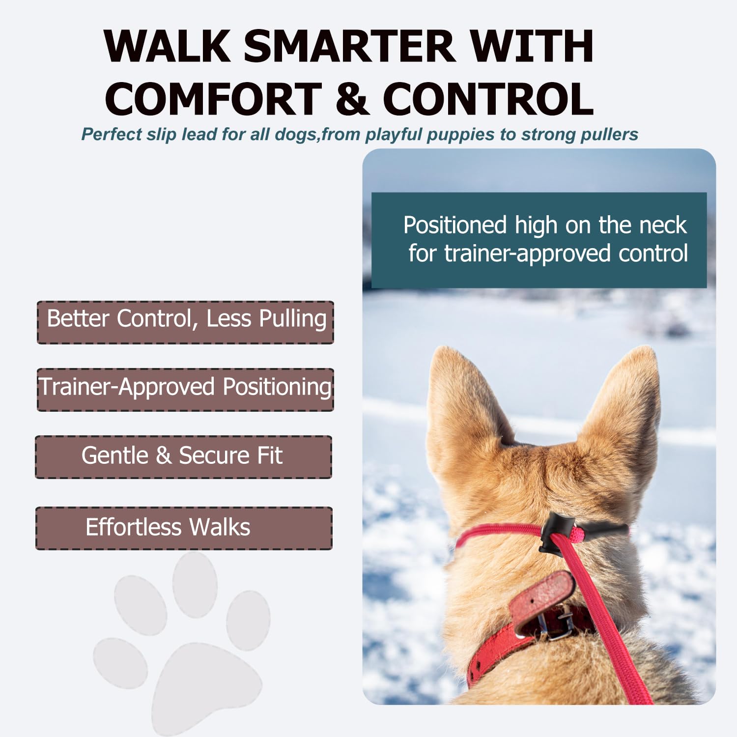 FURSDOLY correa de entrenamiento sin collar para un control cómodo.