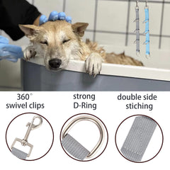 FURSDOLY D-Rings offer different heights for secure positioning during grooming sessions.