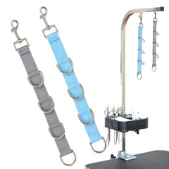 FURSDOLY dog grooming loops assembly demonstrates sturdy straps for quick height adjustments during grooming.