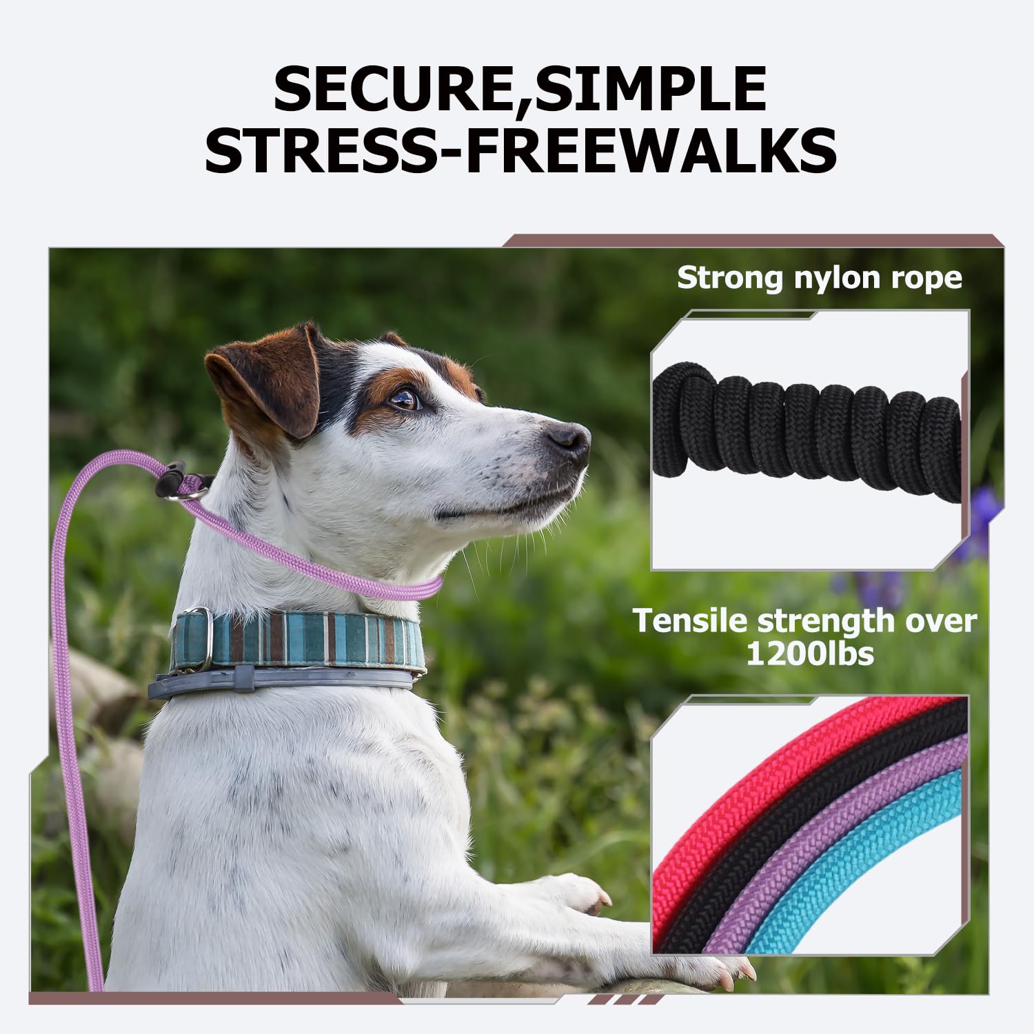 FURSDOLY demostración de entrenamiento al aire libre con correa cómoda.