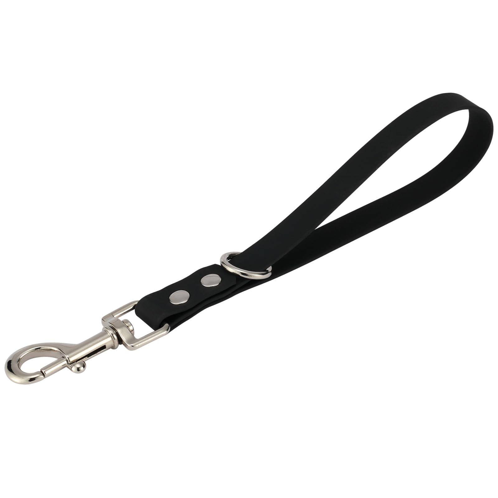 FURSDOLY short dog leash grab tab black for controlled handling during walks