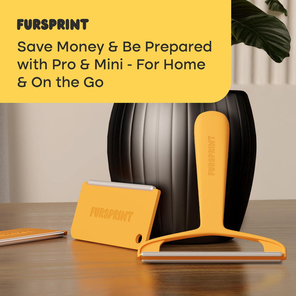 Fursprint Mini pocket-sized hair remover fits a pocket for quick touch-ups