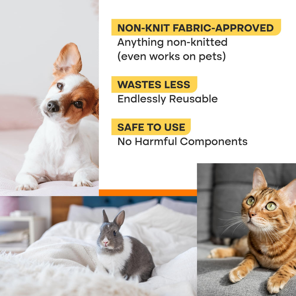 Fursprint Pro pet hair remover tool on carpet lifts embedded fur without damage.