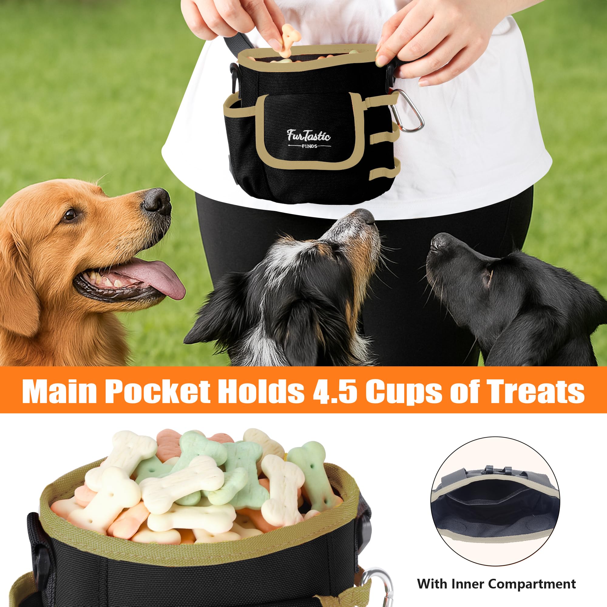 FurtasticFinds clip-on-design demonstrates flexible attachment for travel and training.