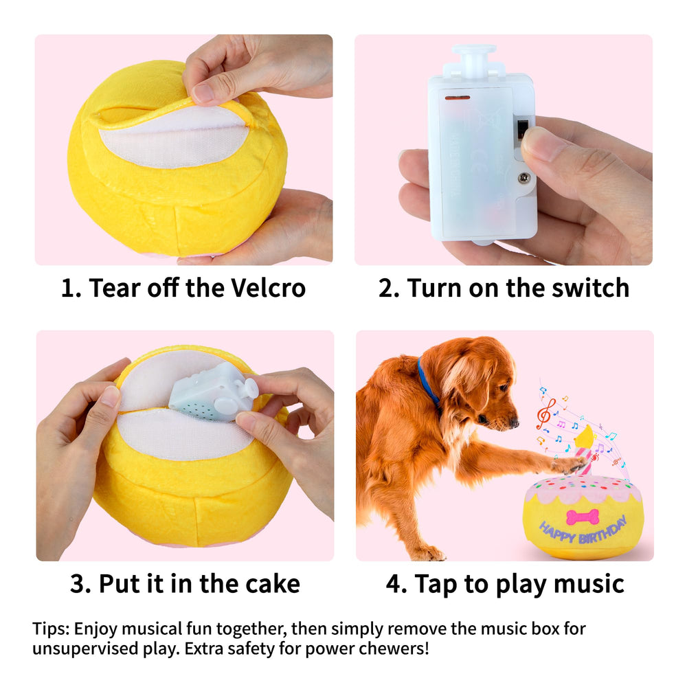 FurtasticFinds easy-clean plush cake toy simplifies after-play cleanup