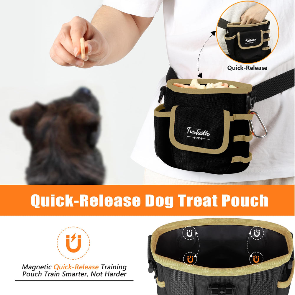 FurtasticFinds dog-treat-pouch-four-storage-spaces keeps essentials organized during training sessions.