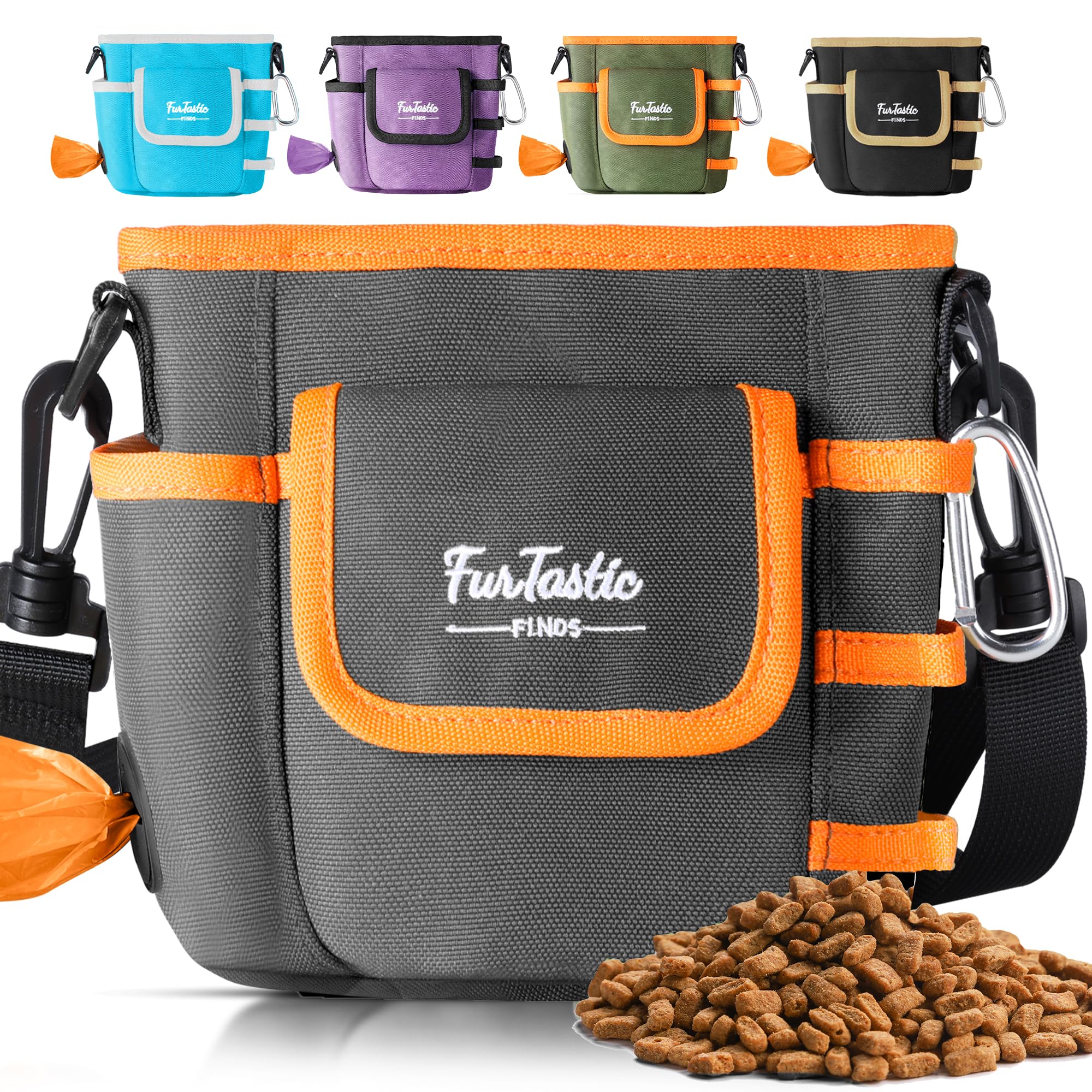 FurtasticFinds dog treat pouch magnetic closure close-up demonstrates quick-access training.