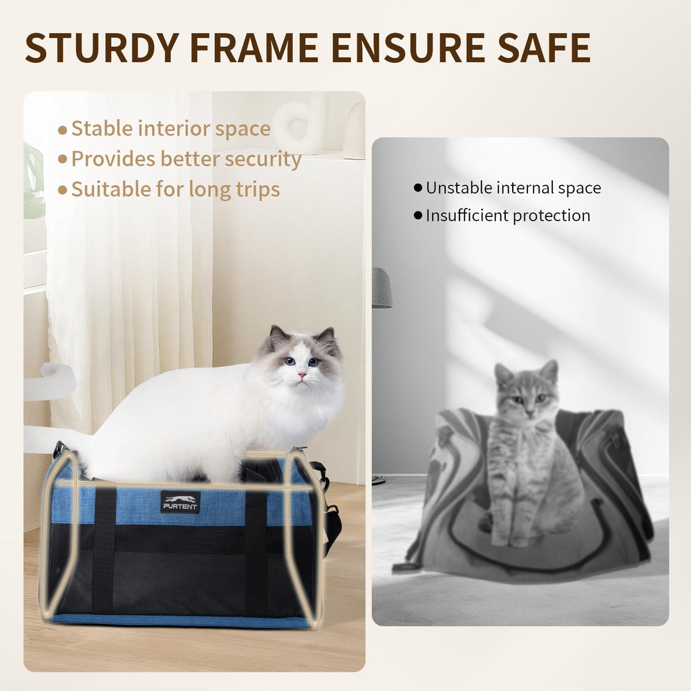 Furtent interior safety leash prevents pet escapes during transport.