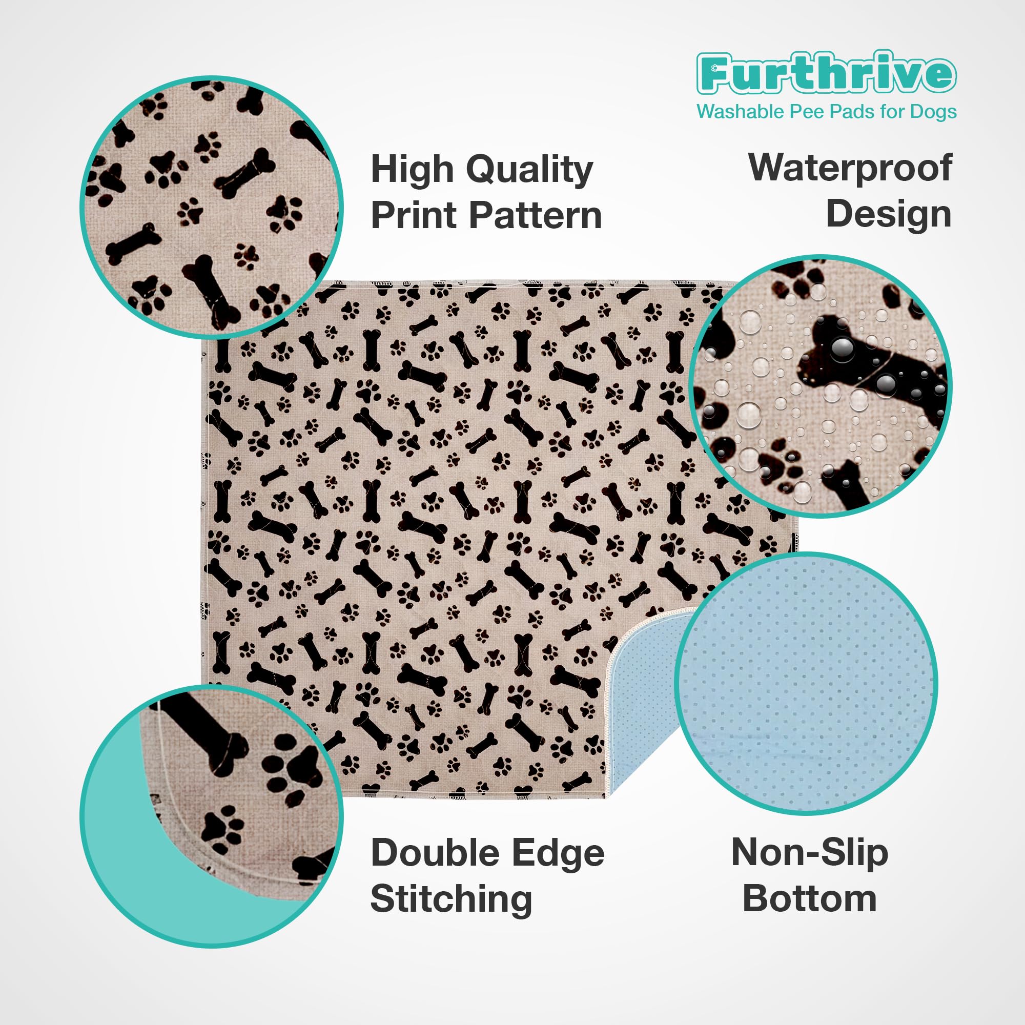 Furthrive pad crate view demonstrates waterproof, non-slip base for secure crate training