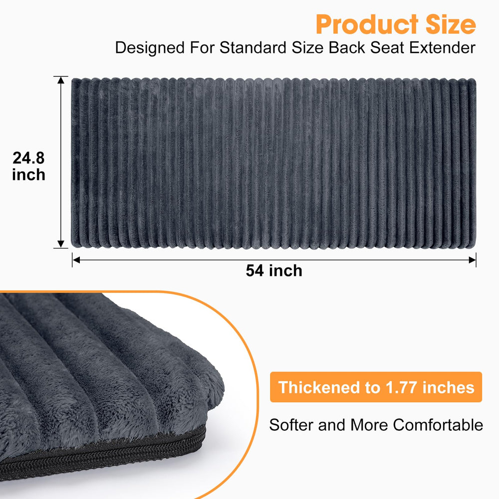 FURTIME removable cover on backseat bed mat enables easy washing after trips