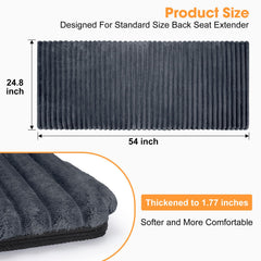 FURTIME removable cover on backseat bed mat enables easy washing after trips