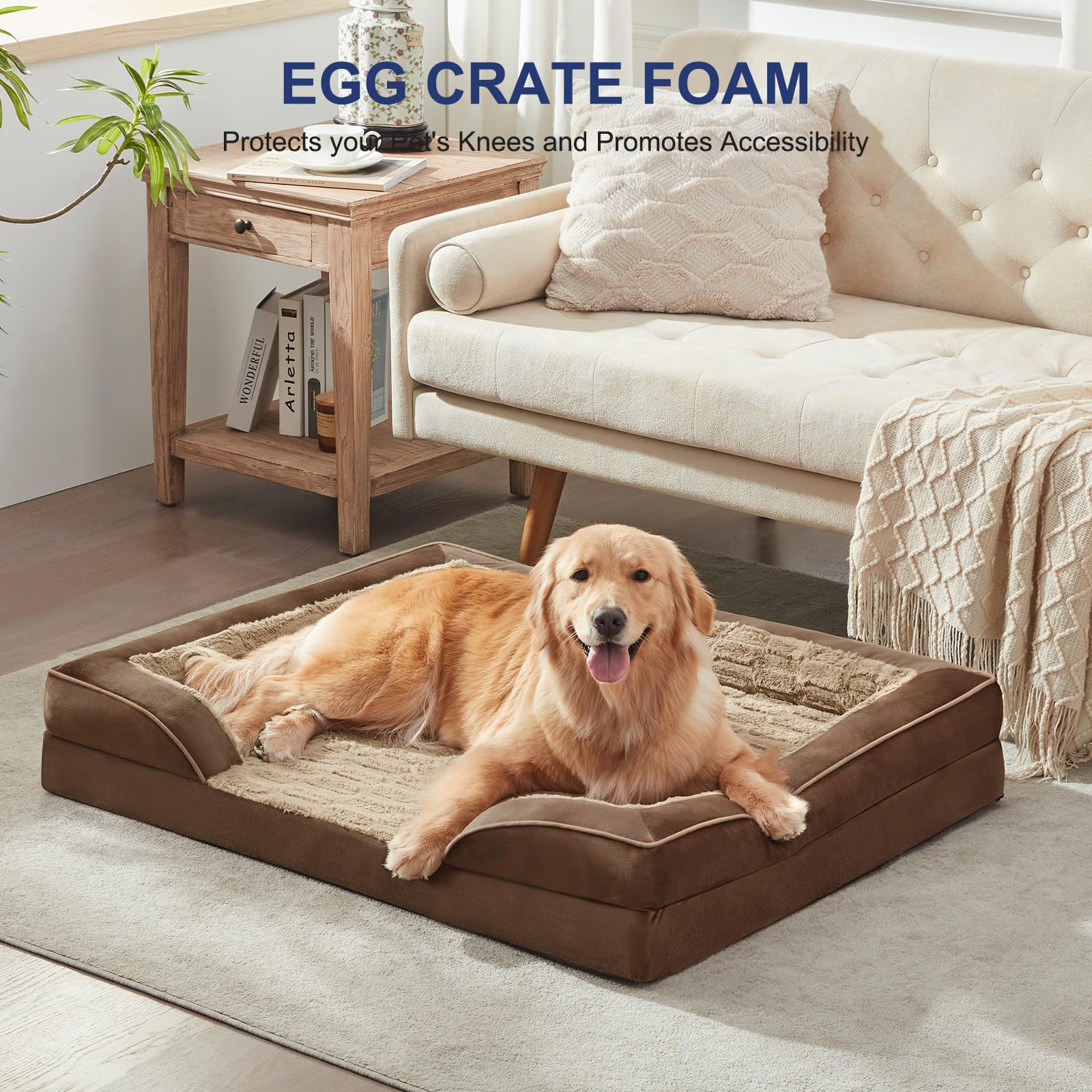 FURTIME Bamboo fleece surface provides soft, skin-friendly comfort for calm lounging