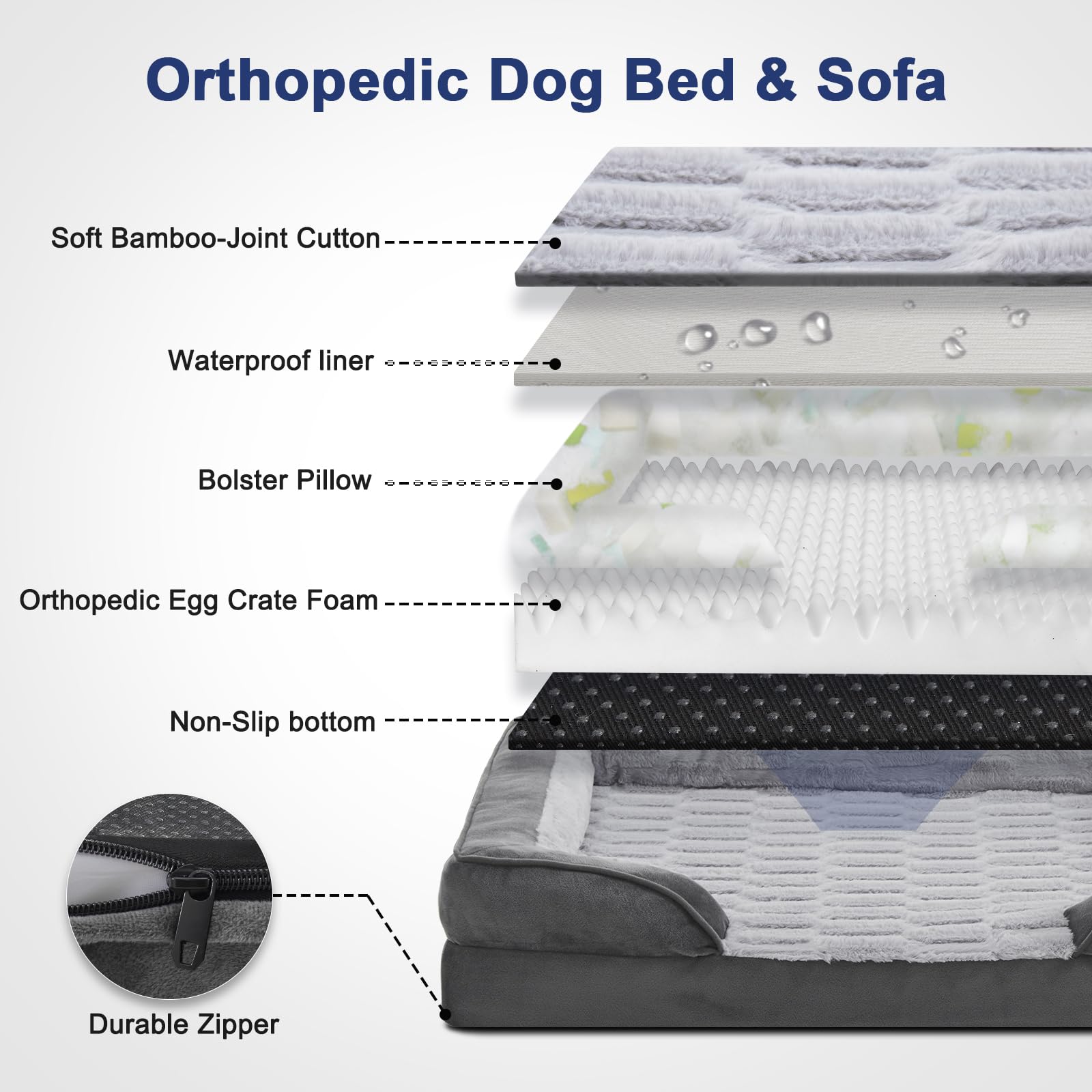 FURTIME bamboo-plush-surface feels soft and skin-friendly for calm sleep.