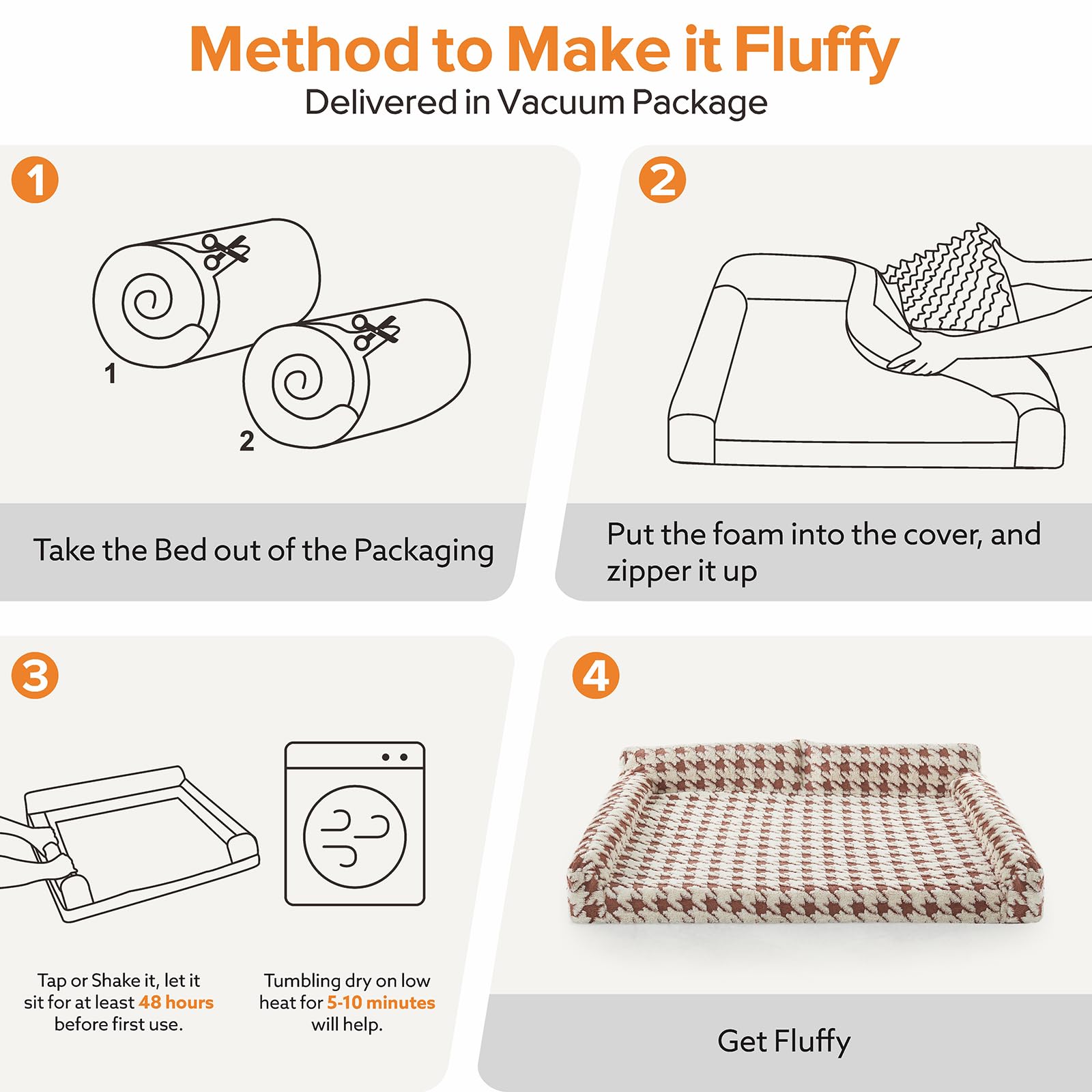 FURTIME bolster-sides design offers neck support and cozy edges.