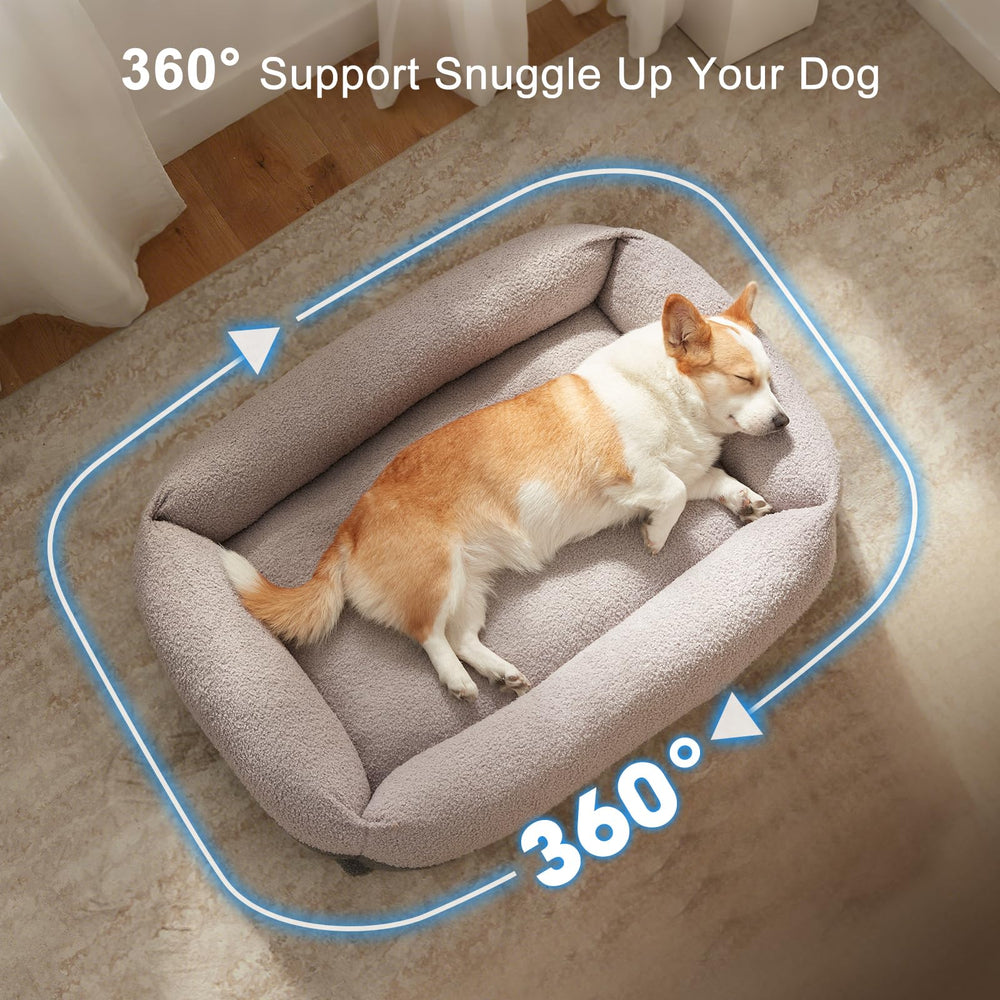 Dimensiones grandes 36x27x8 pulgadas para perros grandes.