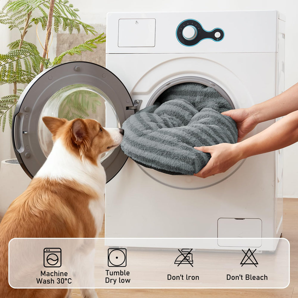 FURTIME Dog Bed machine washable for easy, fur-friendly cleaning.