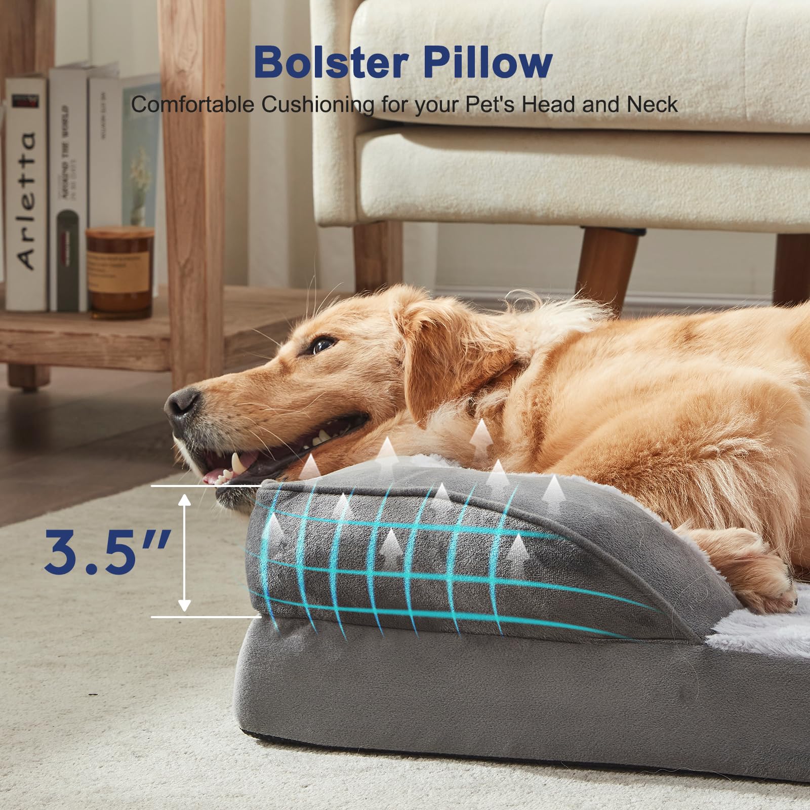 FURTIME dog bed removable-cover enables easy cleaning and quick refresh.