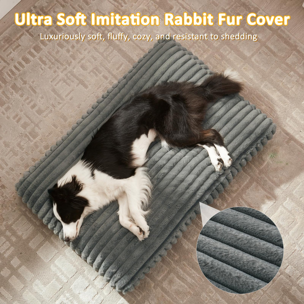 FURTIME dog bed removable cover gray enables easy machine washable cleanup after adventures