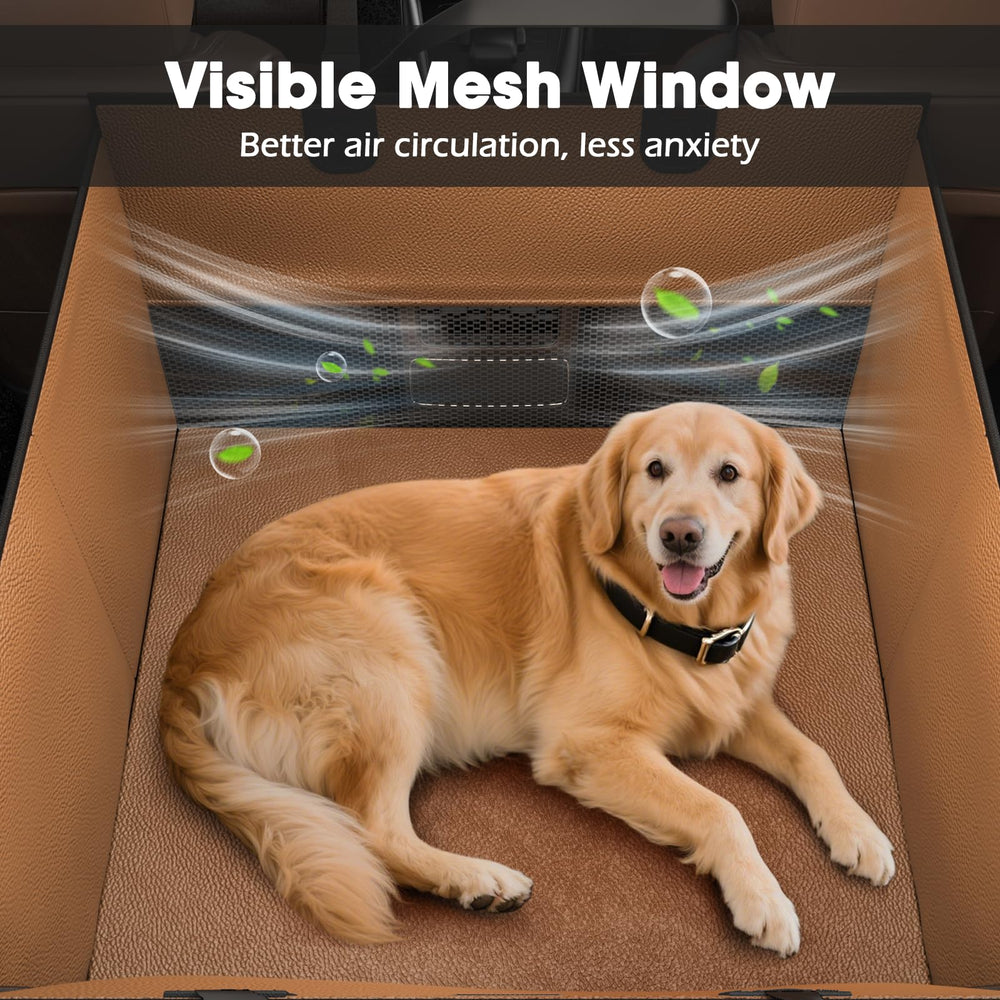 FURTIME dog car seat includes seat belts for added travel safety.
