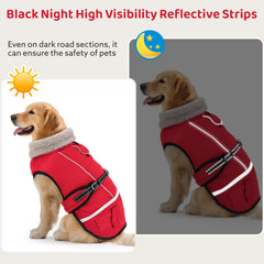 FURTIME dog coat-adjustable-buckle-straps for quick, secure on/off.