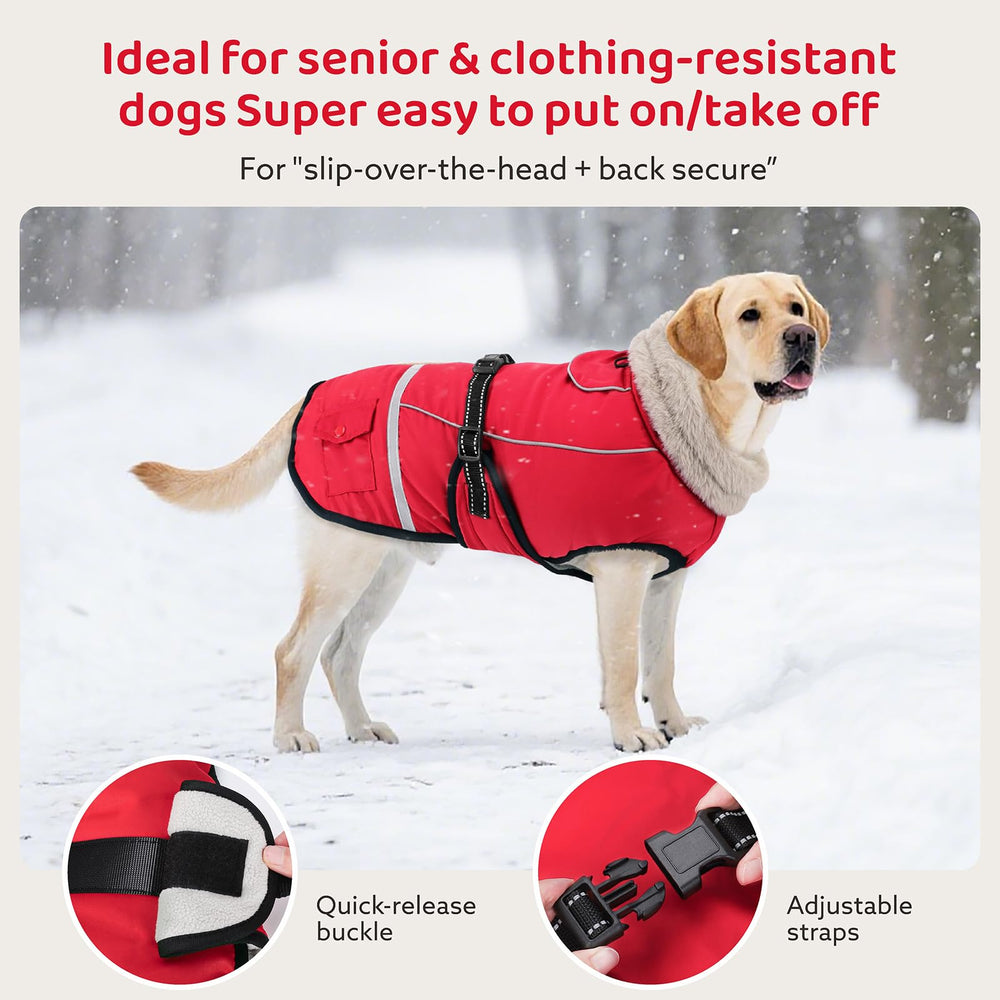 FURTIME dog coat-reflective-safety-strip enhances visibility on night strolls.