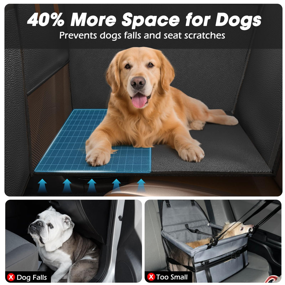 FURTIME back-seat space extension demonstrates 40% more room for pets