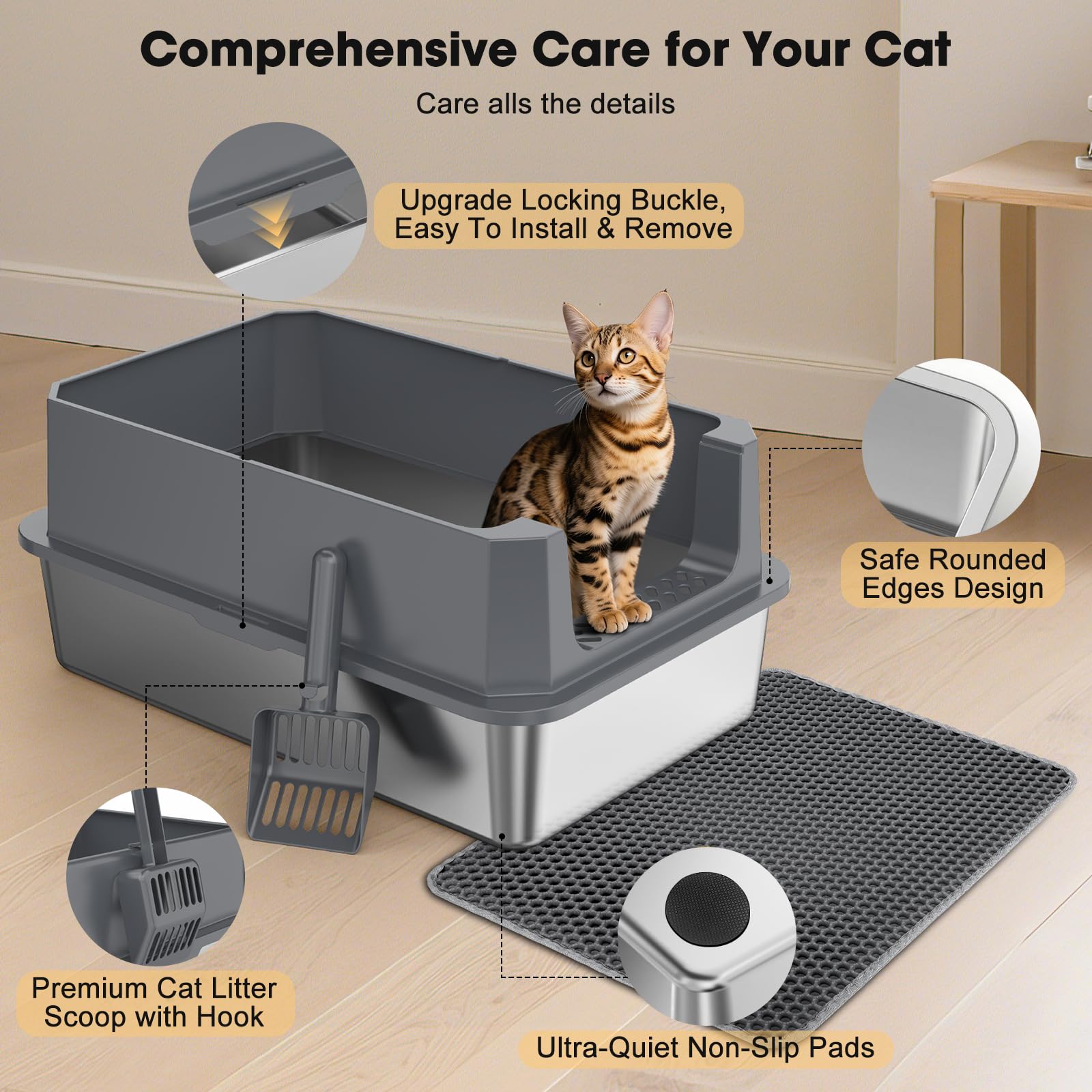 FURTIME size M litter box suitable for kittens