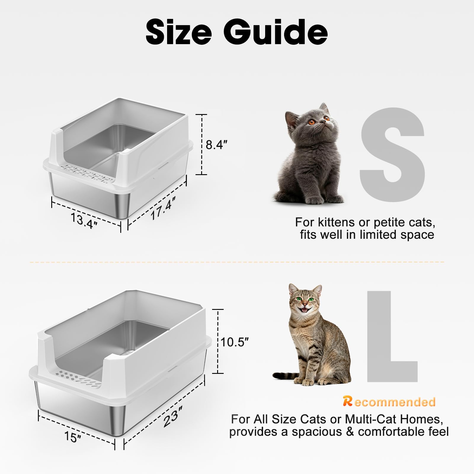 FURTIME litter-trapping mat catching stray litter grains for a cleaner floor