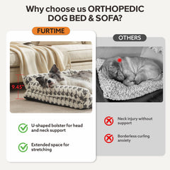 FURTIME memory foam core promotes even weight distribution for restful sleep.