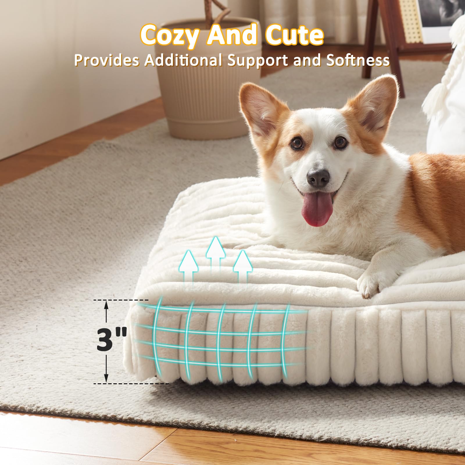FURTIME small bed foam core reveals supportive padding for joint comfort.