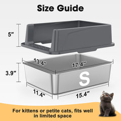 FURTIME interior view illustrating privacy and reduced litter scatter for cats.