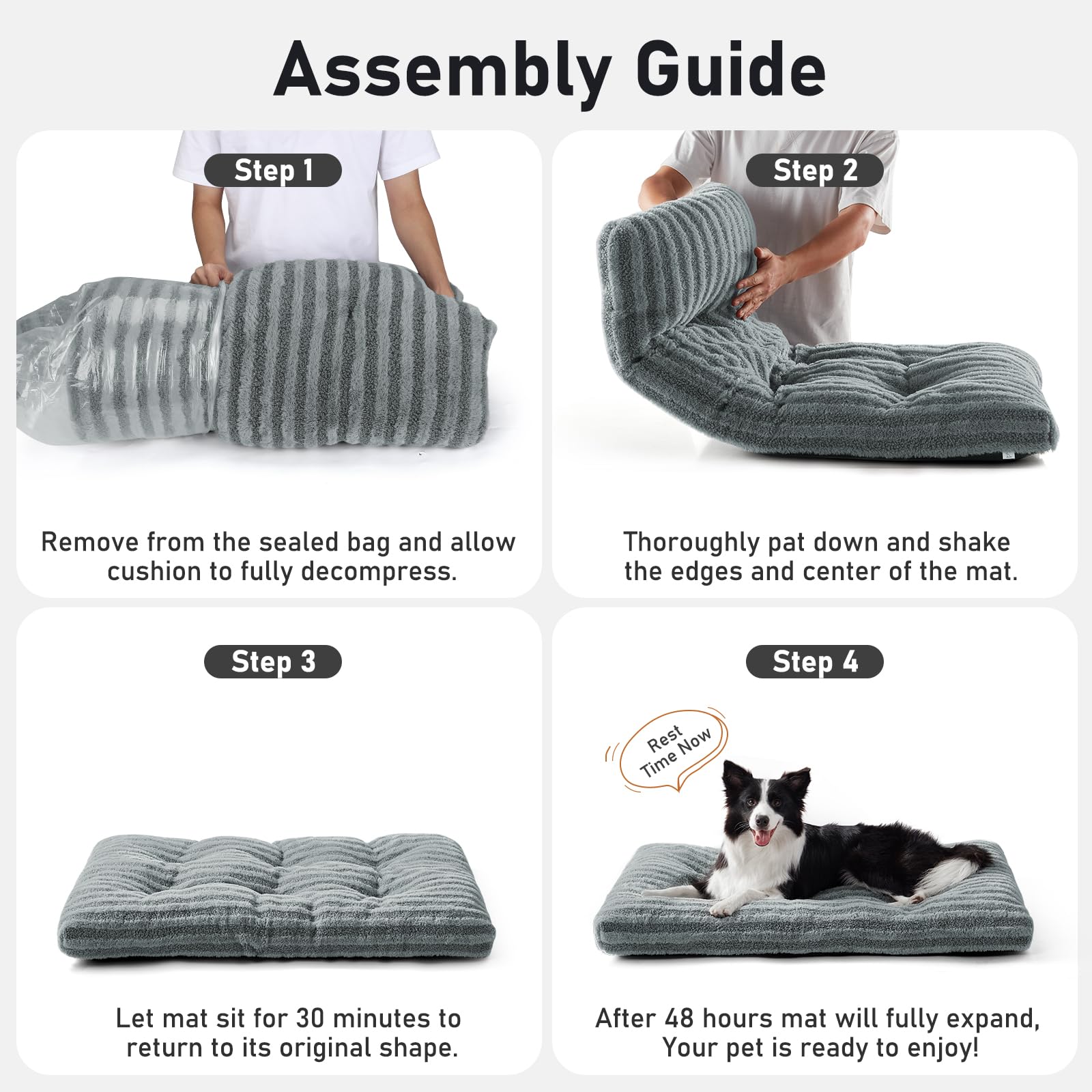 FURTIME gray fabric color for versatile crate styling