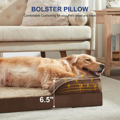 FURTIME Orthopedic Bed waterproof inner lining protects foam from spills and accidents