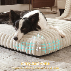 FURTIME XL dog bed anti-slip bottom keeps the bed in place during lounging.