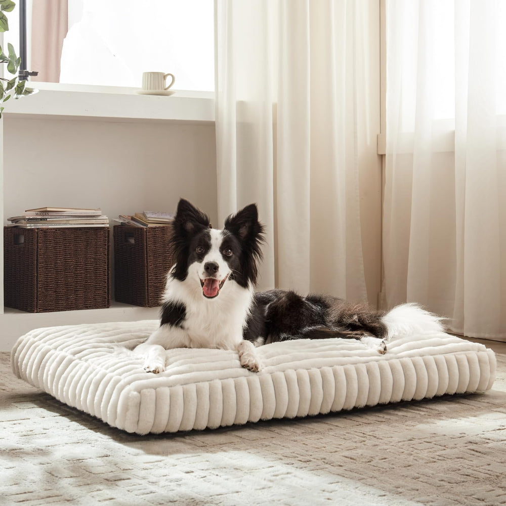 FURTIME XL dog bed indoor outdoor use highlights versatile placement in crates or on floors.