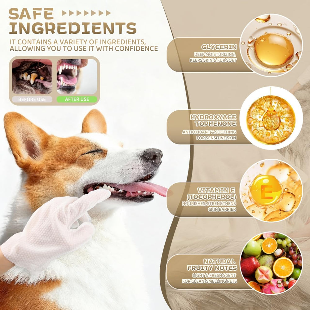 FURVELLO seven-plant extracts label close-up showcasing skin-soothing hydration and odor control.
