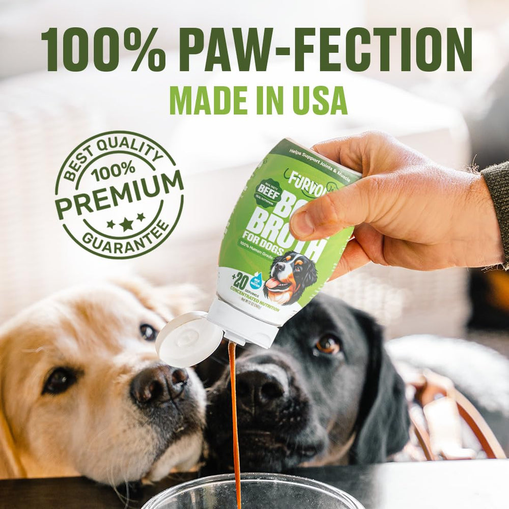 Furvor mobility bone broth packaging conveys premium quality.
