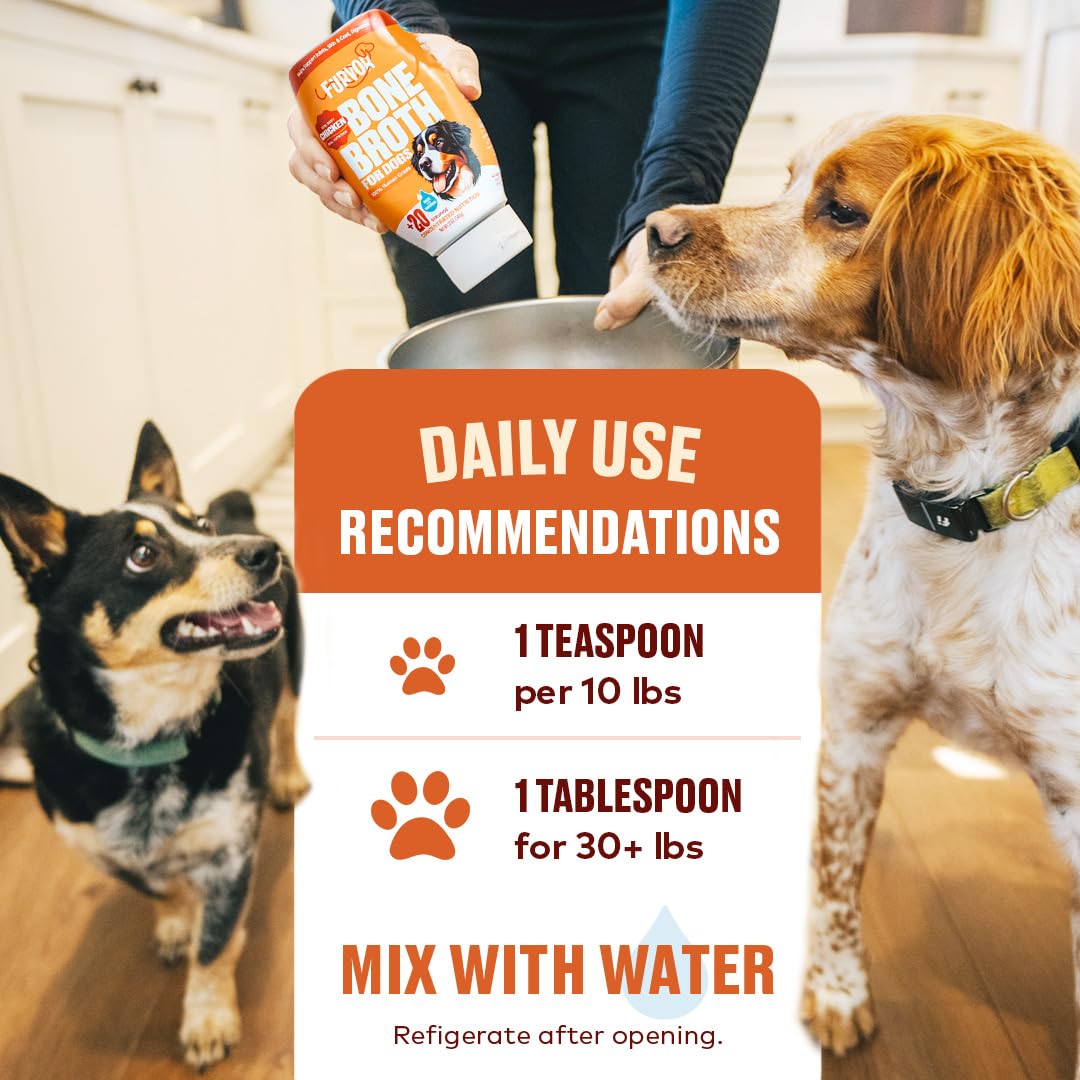 Furvor bone broth finish adds coat shine to dogs