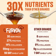 Ingredients close-up showing natural gluten-free broth from Furvor